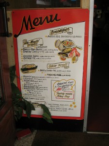 Menu2 Sandwich board menu