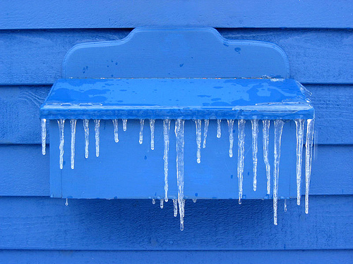 icy mailbox