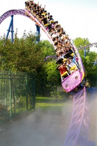 Roller Coaster Action Shot