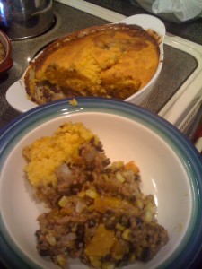 Mexican Casserole with Pumpkin