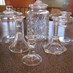 Glass Jars and Candlesticks