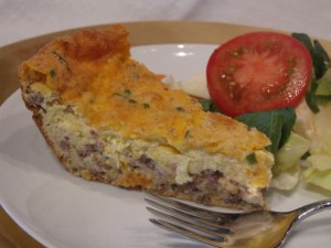 Cheeseburger Quiche without crust
