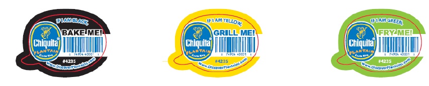 chiquita plantain labels