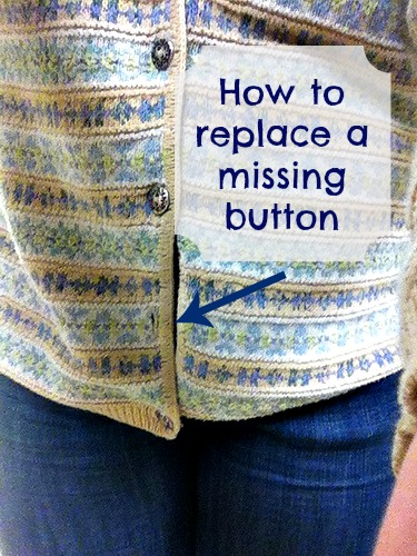 Replace or Sew on a Missing Button