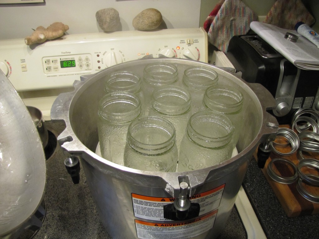 Preparing to can-heating the pressure canner