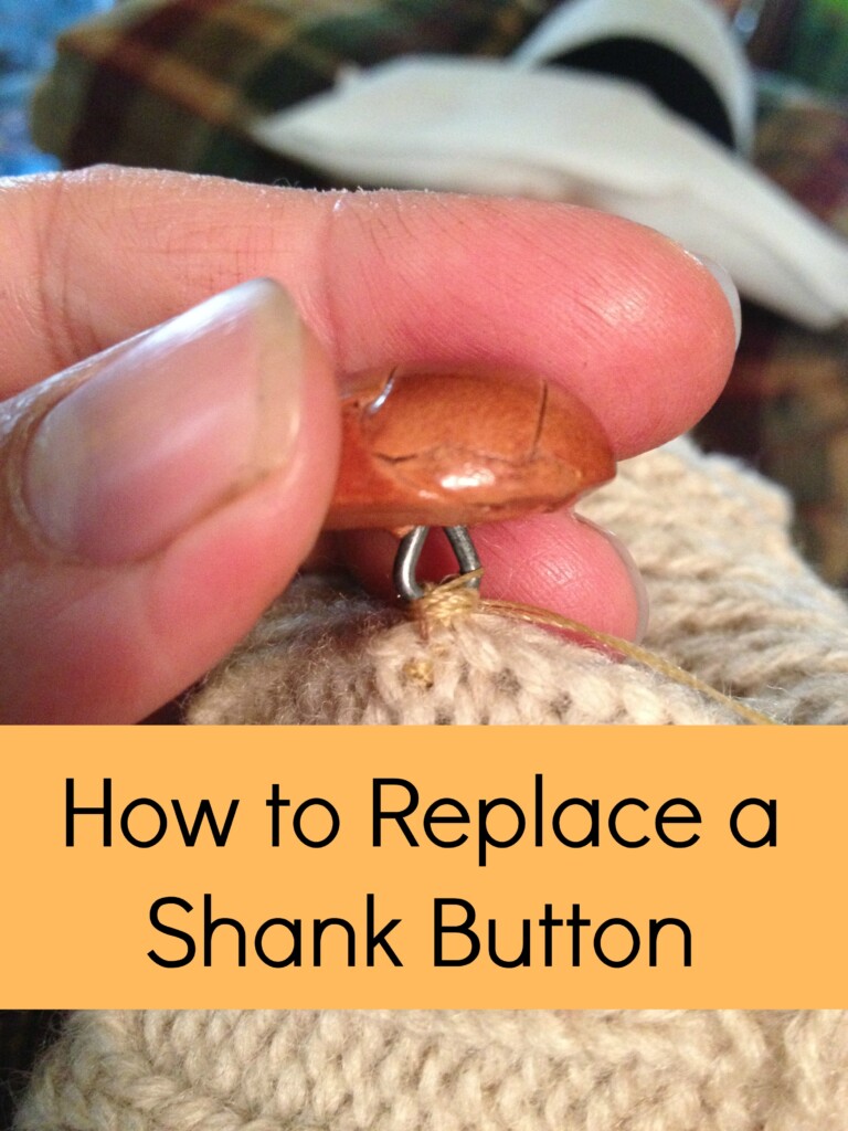 Mending How to Replace a Shank Button ~ A step by step picture tutorial