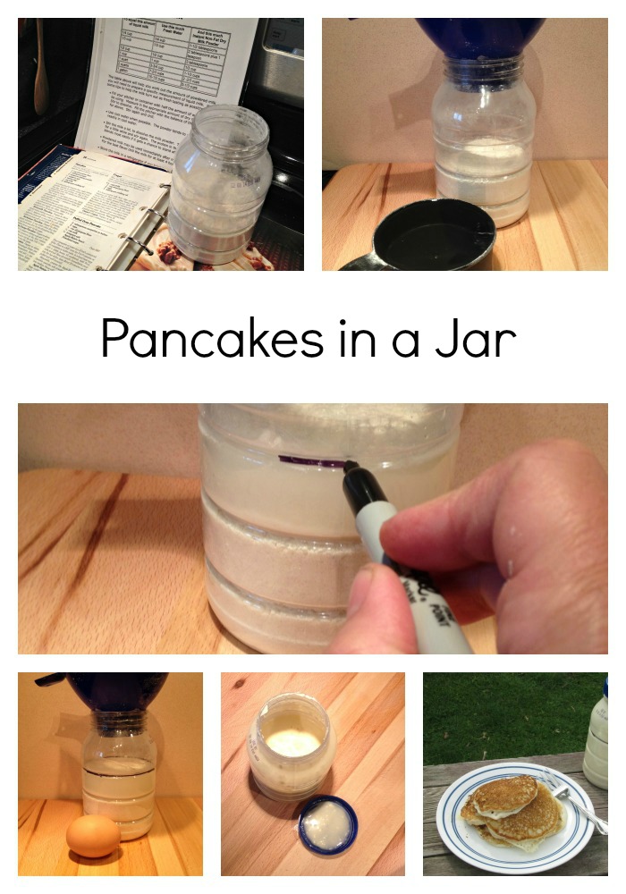 Pancakes in a Jar for Camping