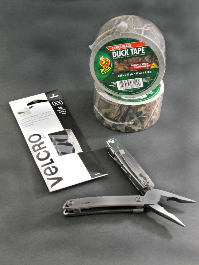 Materials for Duck Tape Knife Belt Pouch Sheath