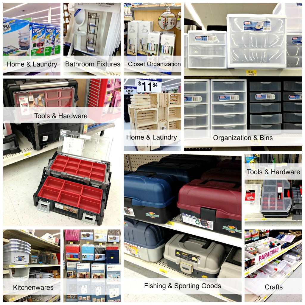 Finding Organizing Supplies at Walmart