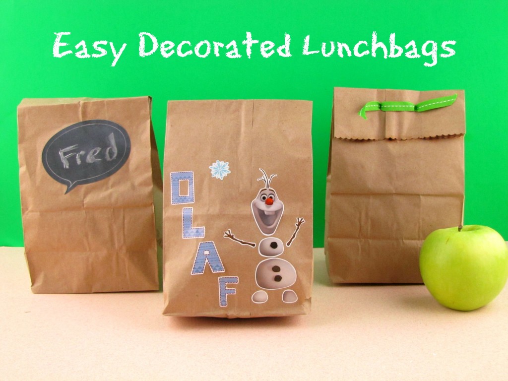 Easy Decorated Lunchbags