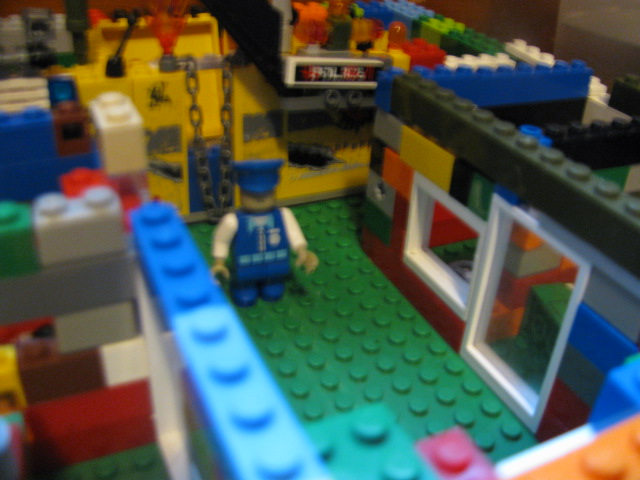 Closeup of Lego Creation